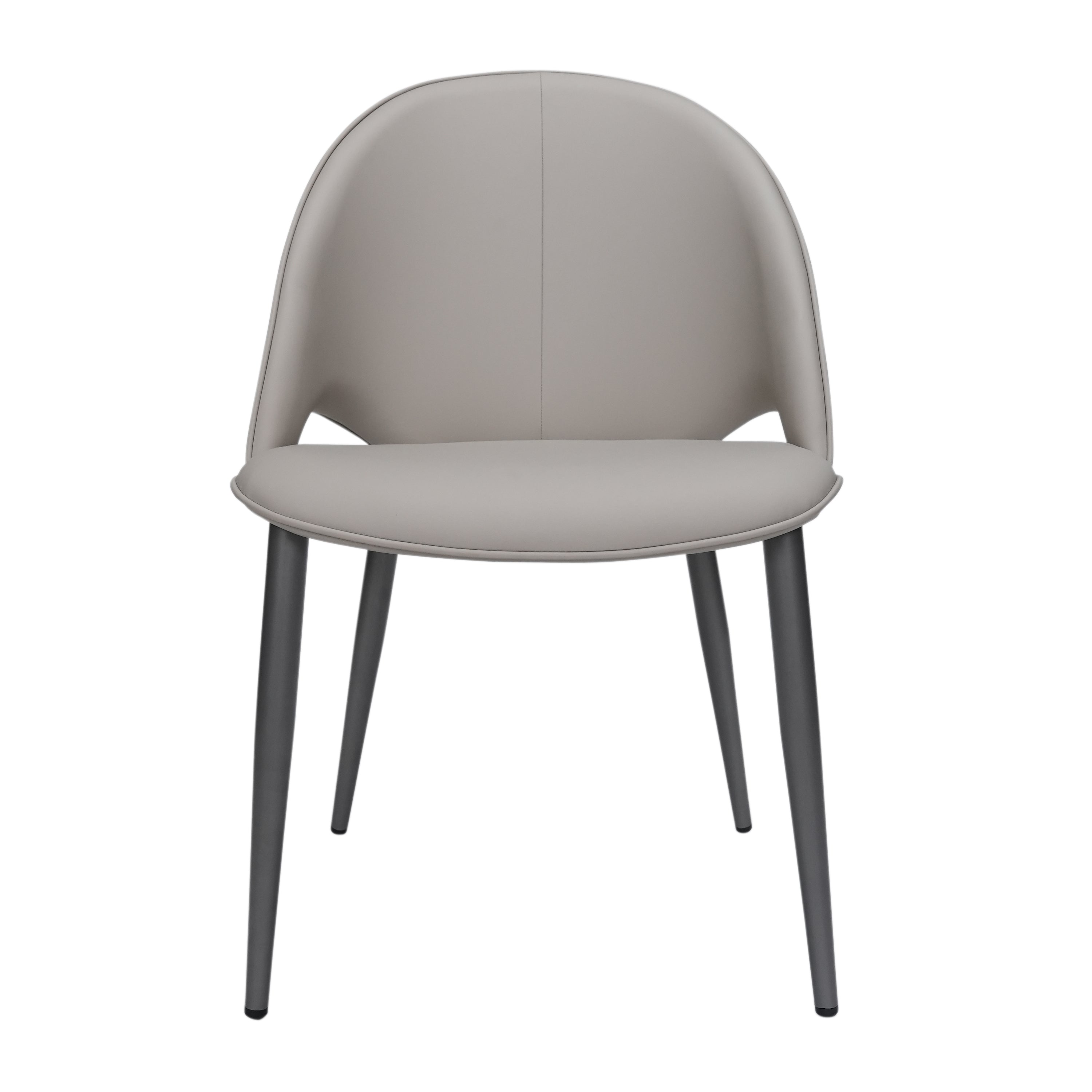 Savona Chair Pu Leather Upholstered With Metal Legs - White