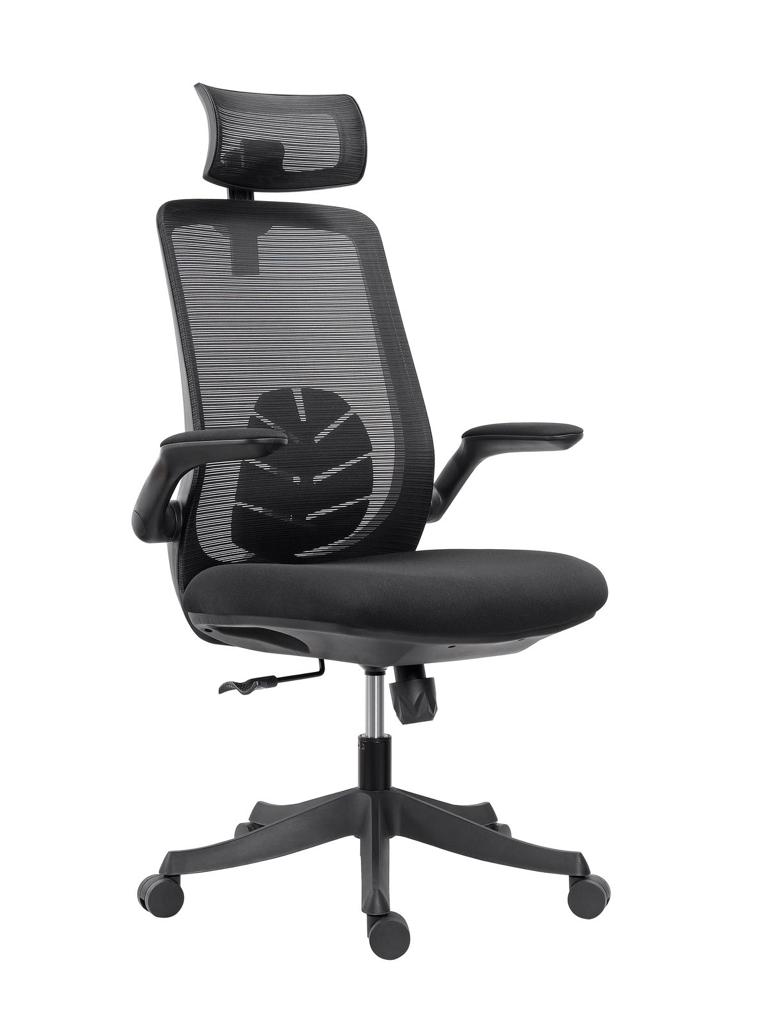 Noel Executive High Back Office Chair with Nylon Base - Black