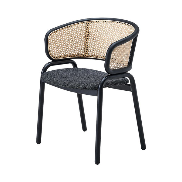 Milan Chair With Metal Legs - Grey