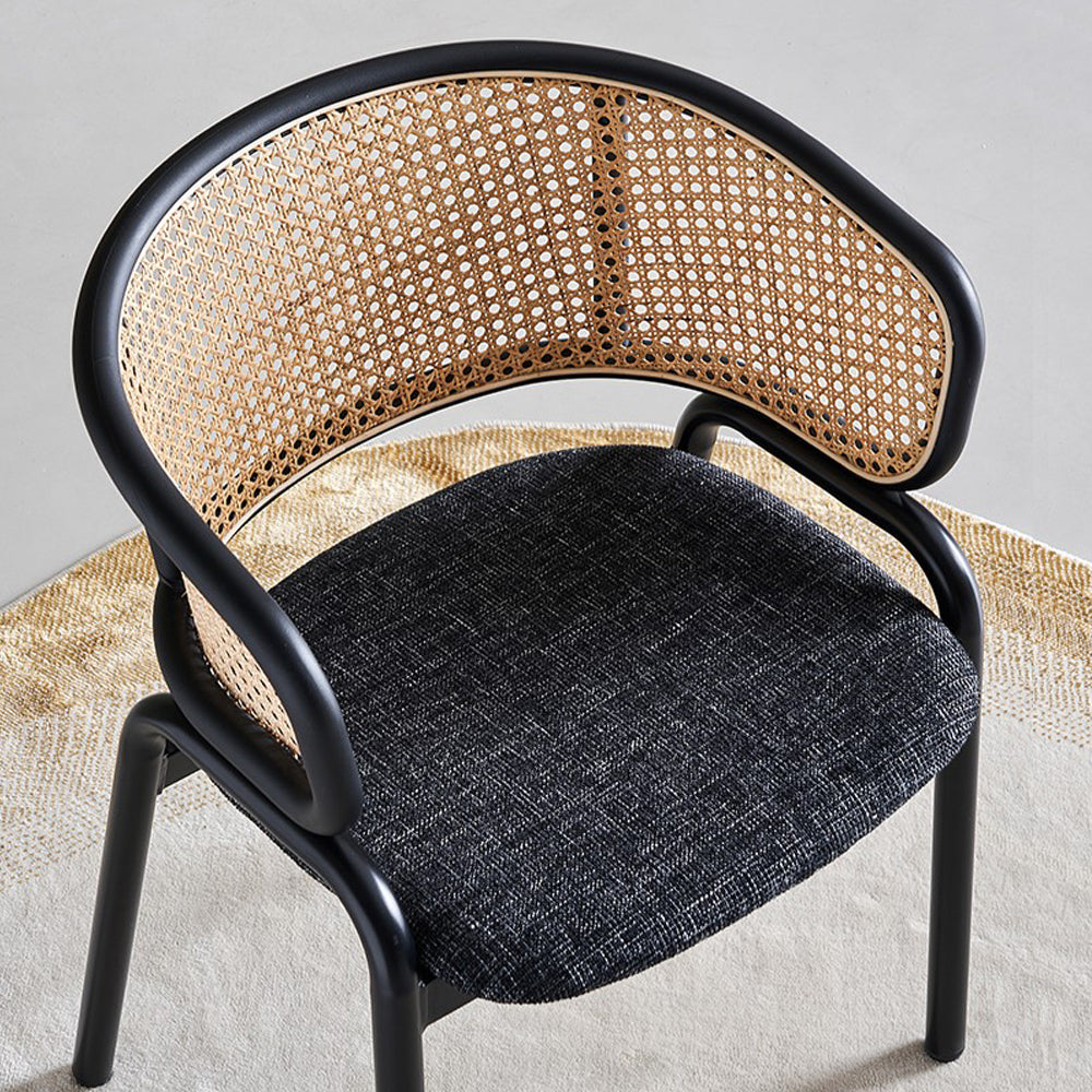 Milan Chair With Metal Legs - Grey