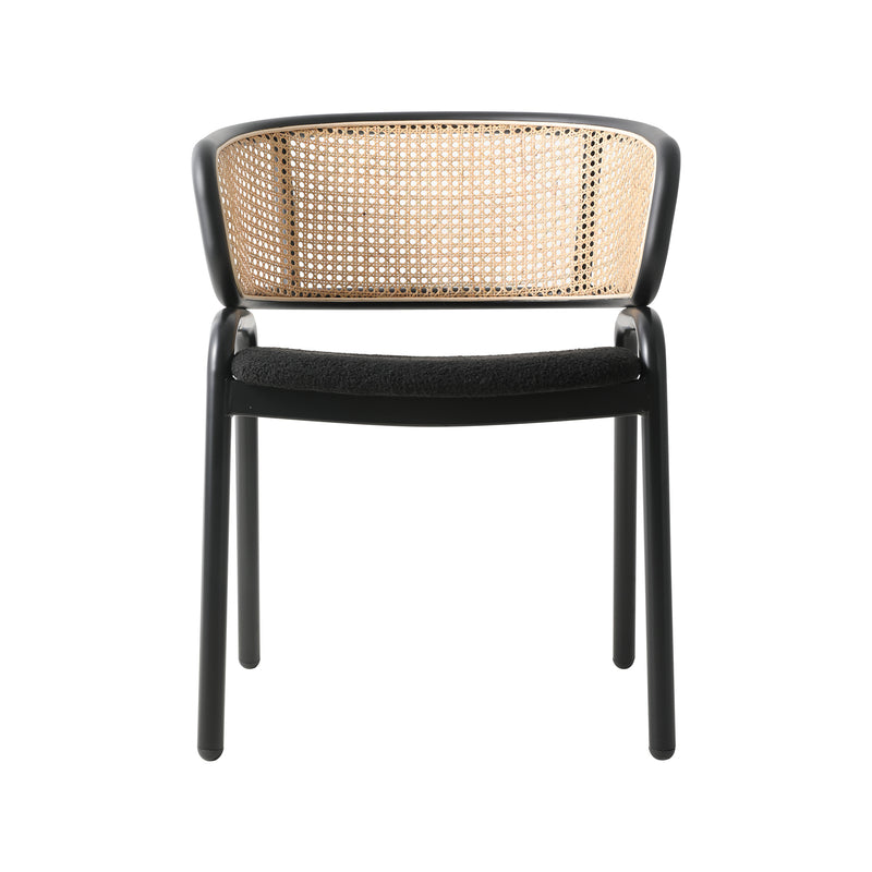 Milan Chair With Metal Legs - Grey