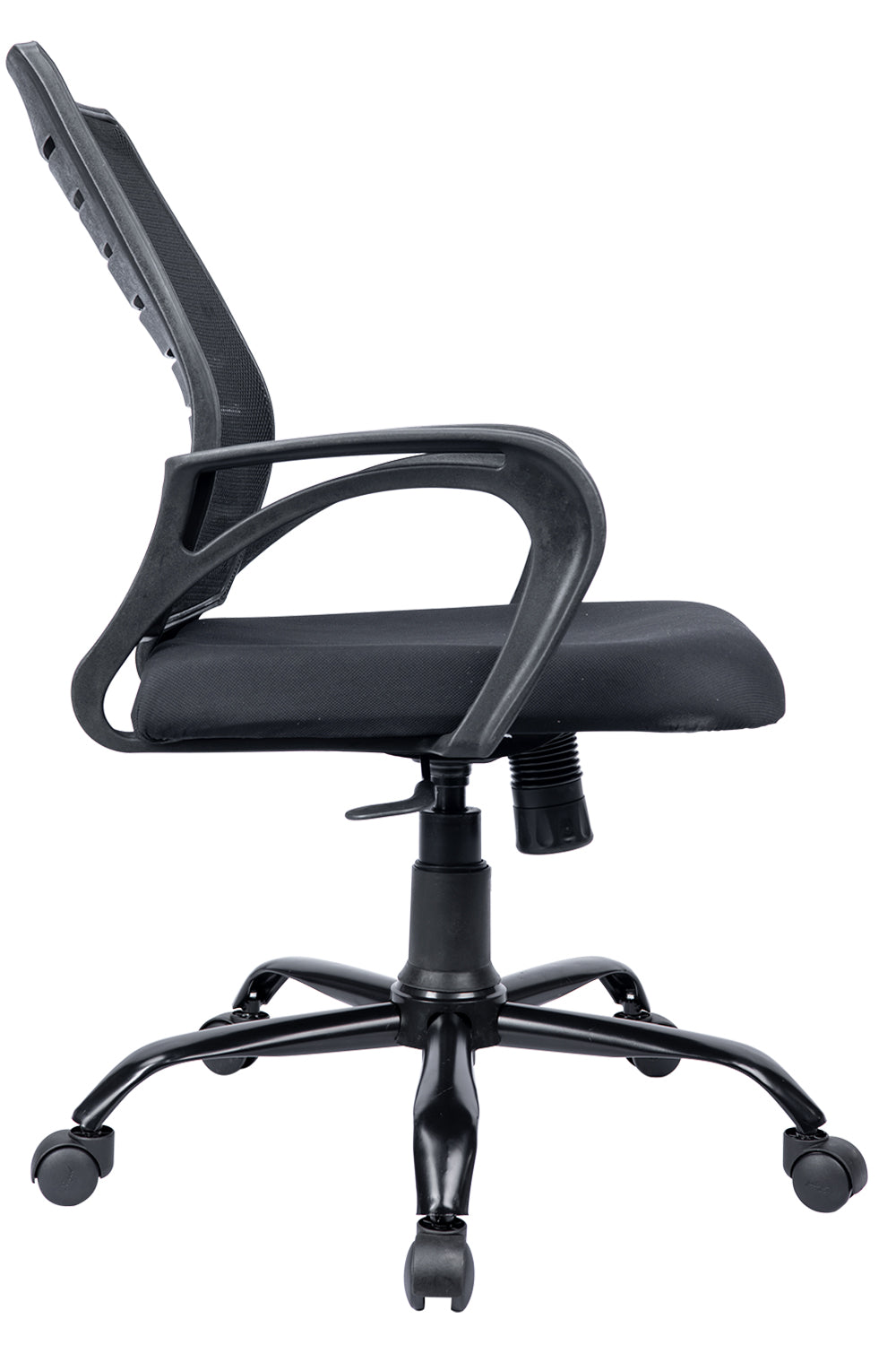 Ruben Medium Back Executive mesh Office Chair With Metal Base - Black