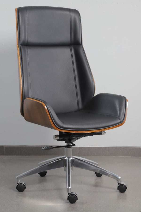 Hector Executive Leather Office Chair with Aluminium Base