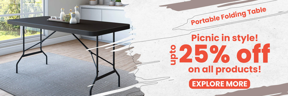 Portable Folding Tables - Upto 25% Off