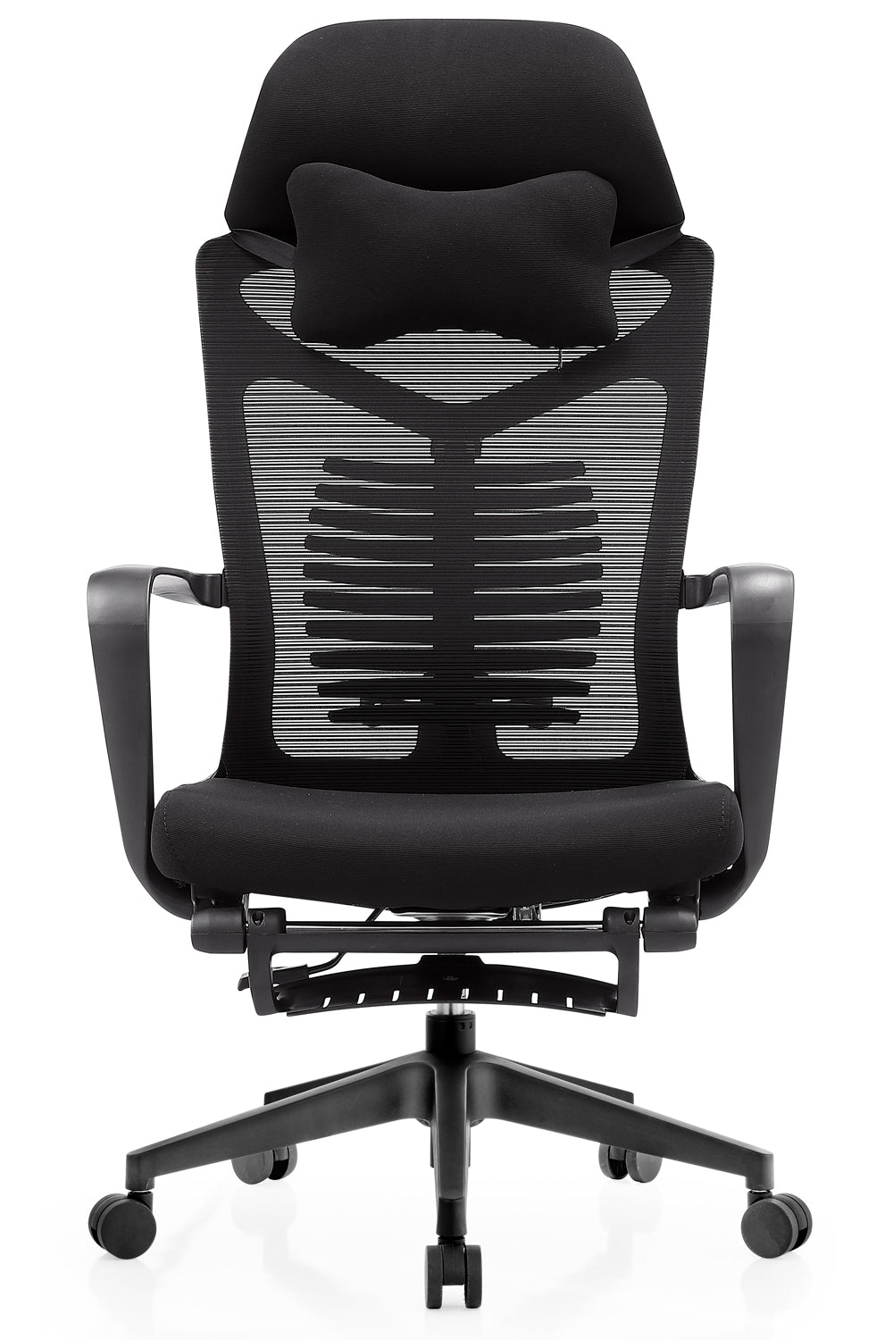 Spencer High Back 2D Armrest Executive Chair Cushion Seat with Nylon Base - Grey