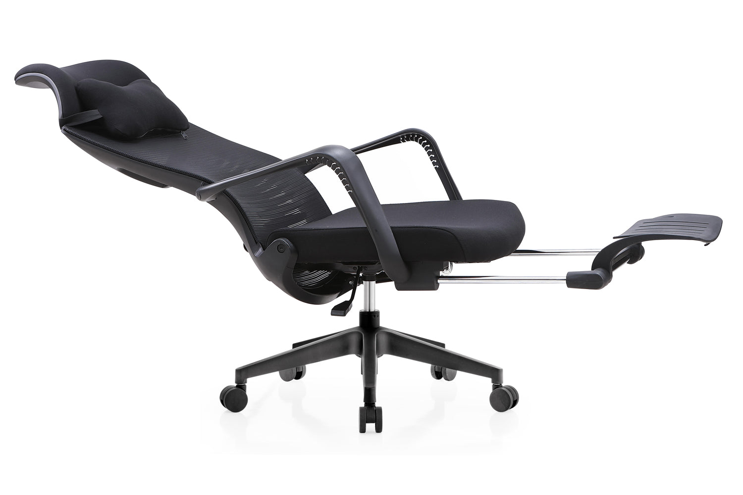 Spencer High Back 2D Armrest Executive Chair Cushion Seat with Nylon Base - Grey