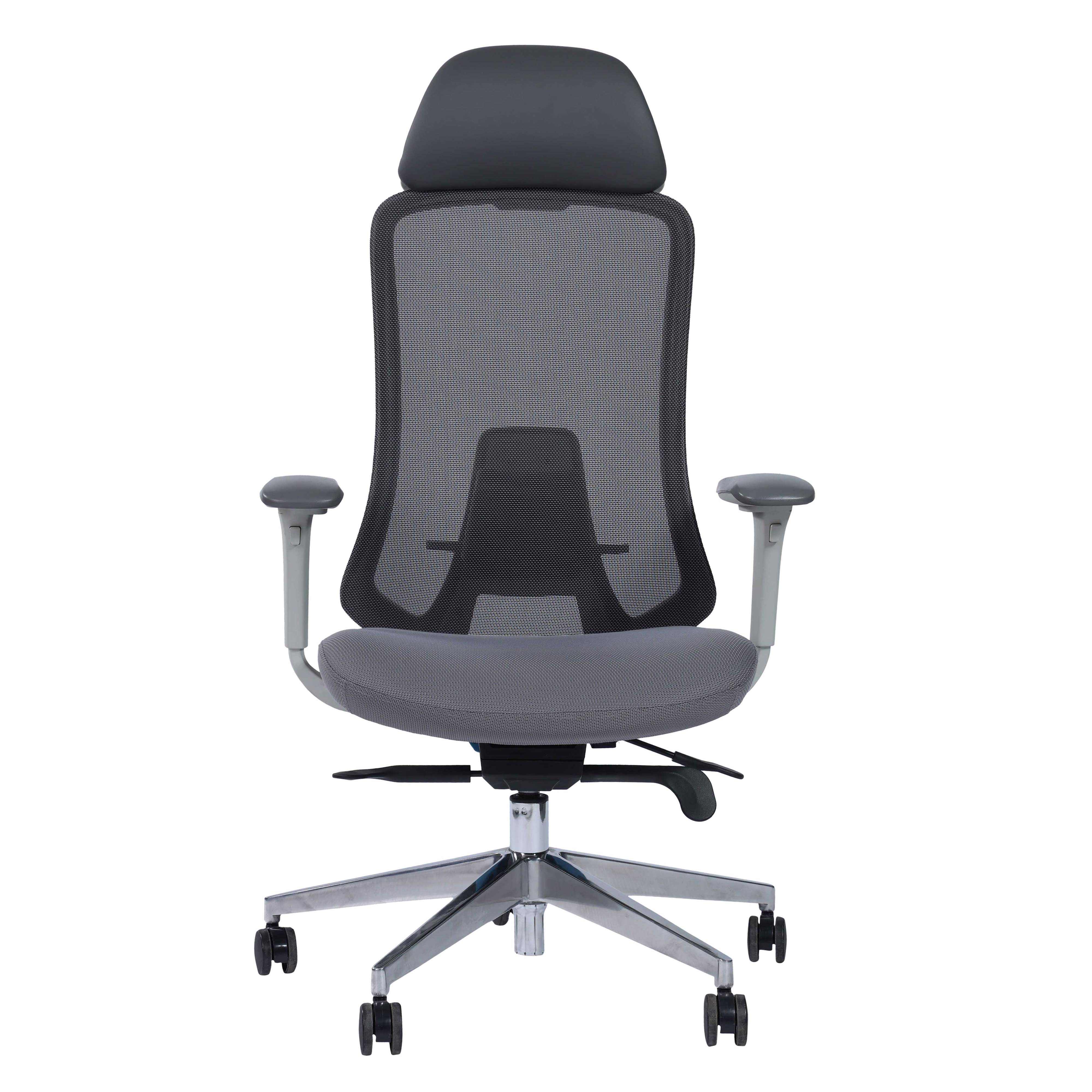 Hugo High Back Aluminium Base Executive Chair - White