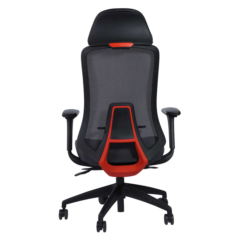 Alfie High Back Aluminium Base Executive Chair - Black