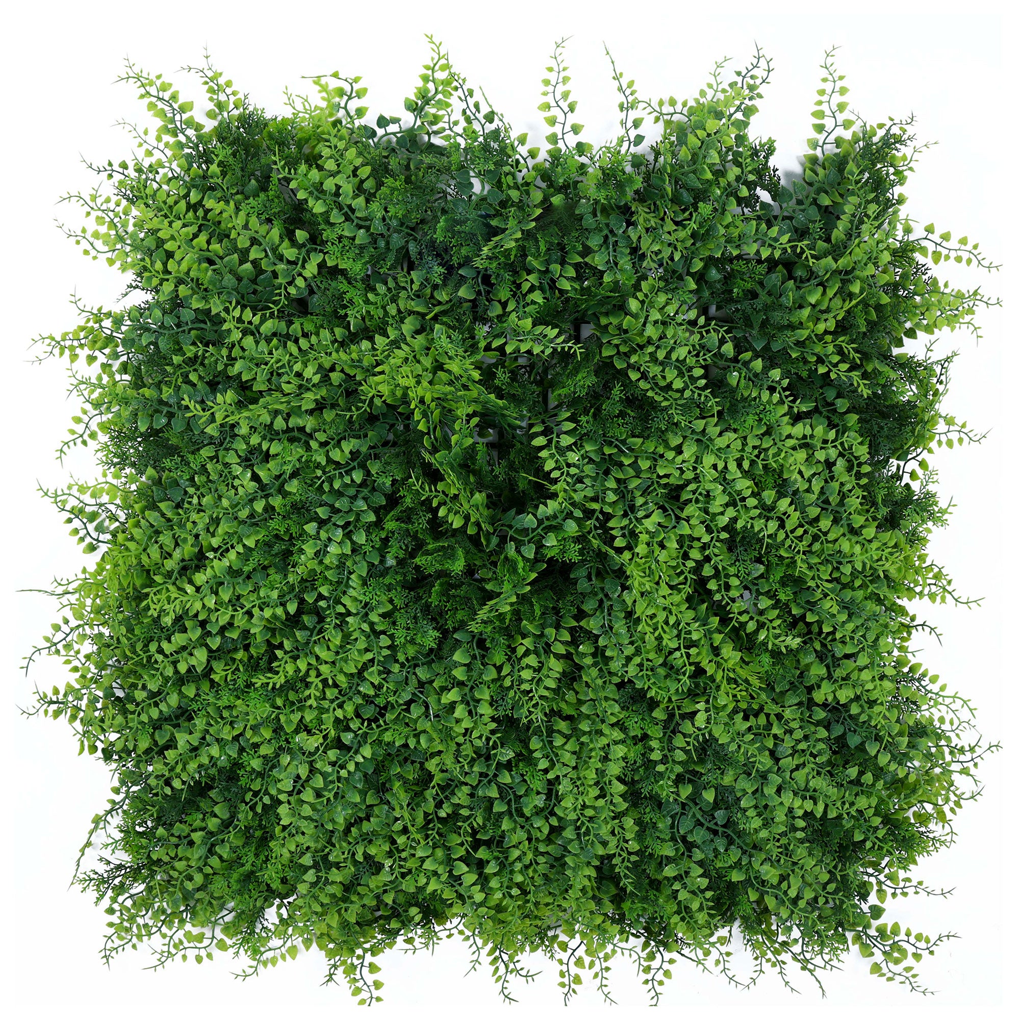 Large Lush Green Leaves Artificial Vertical Garden Wall Tile (Size: 50cm x 50cm, Pack of 1)