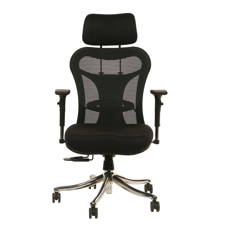 Boston High Back Aluminium Base Executive Chair - Black