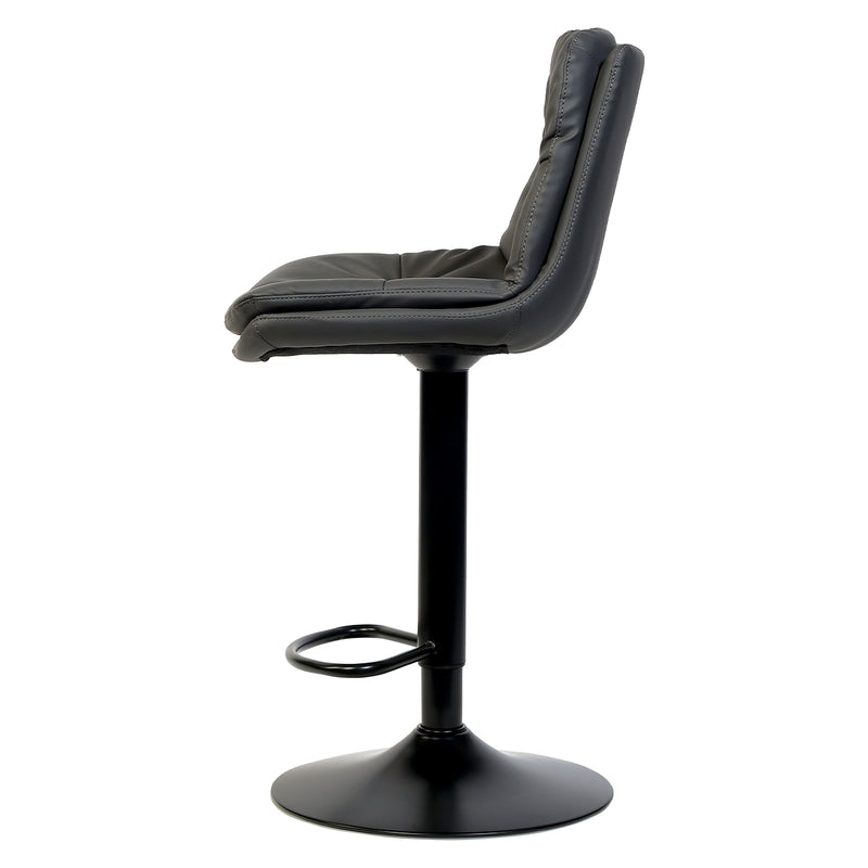 Austin Modern Barstool With Pu Leather, Adjustable Height And Swivel Seat.