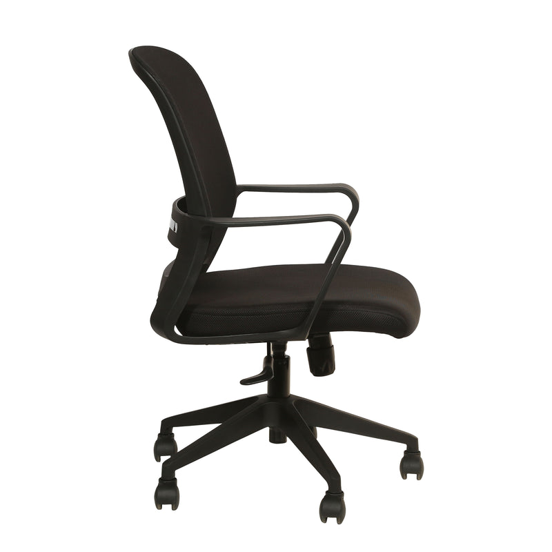 Cosmo Mid Back Ergonomic Office Chair - Black