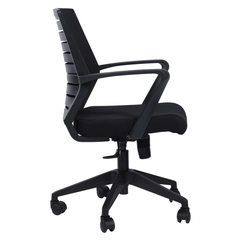 Elton Mid Back Ergonomic Office Chair -  Black