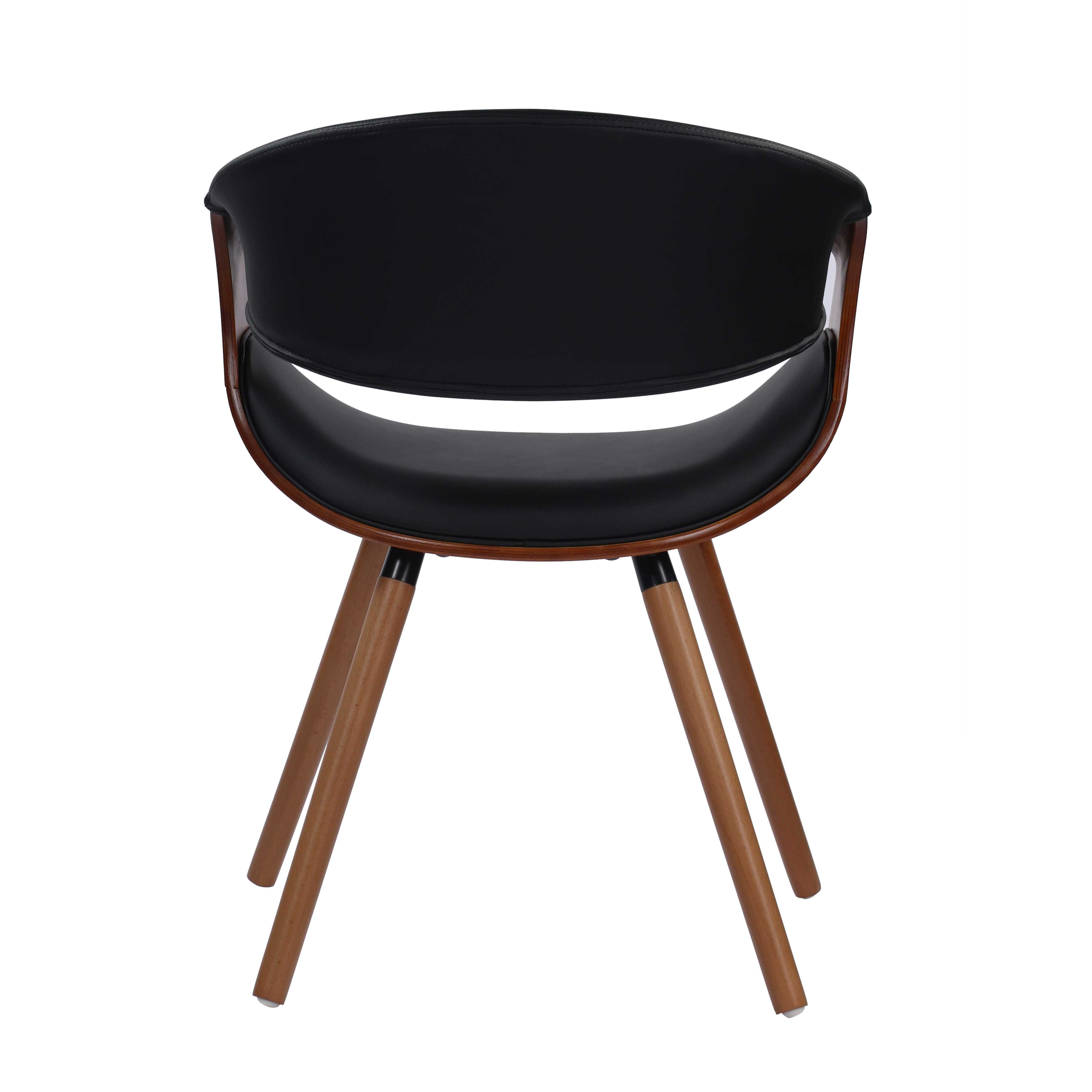 Black leather dining discount chairs