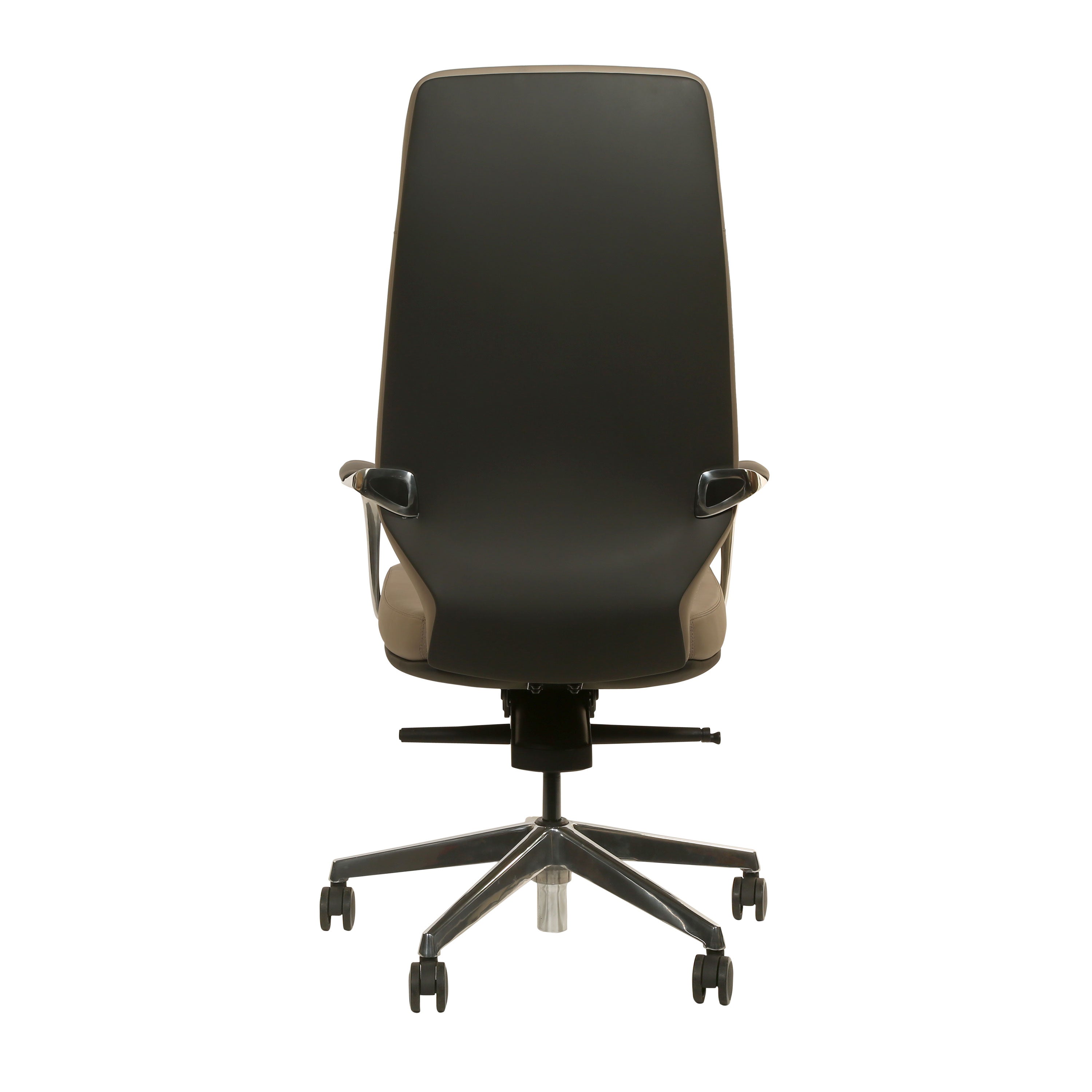 Julian High-Back Executive Office Chair with Aluminium Base - Grey