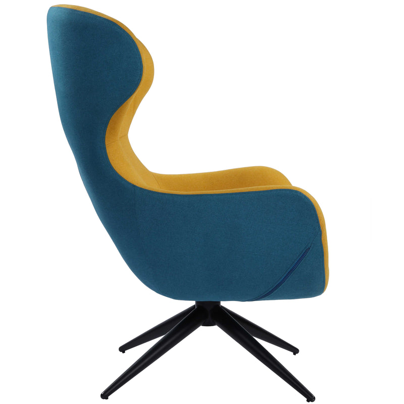 Akari Sofa Recliner Armrest Lounge Chair for Living Room/ Bedroom - Blue + Yellow  urbancart