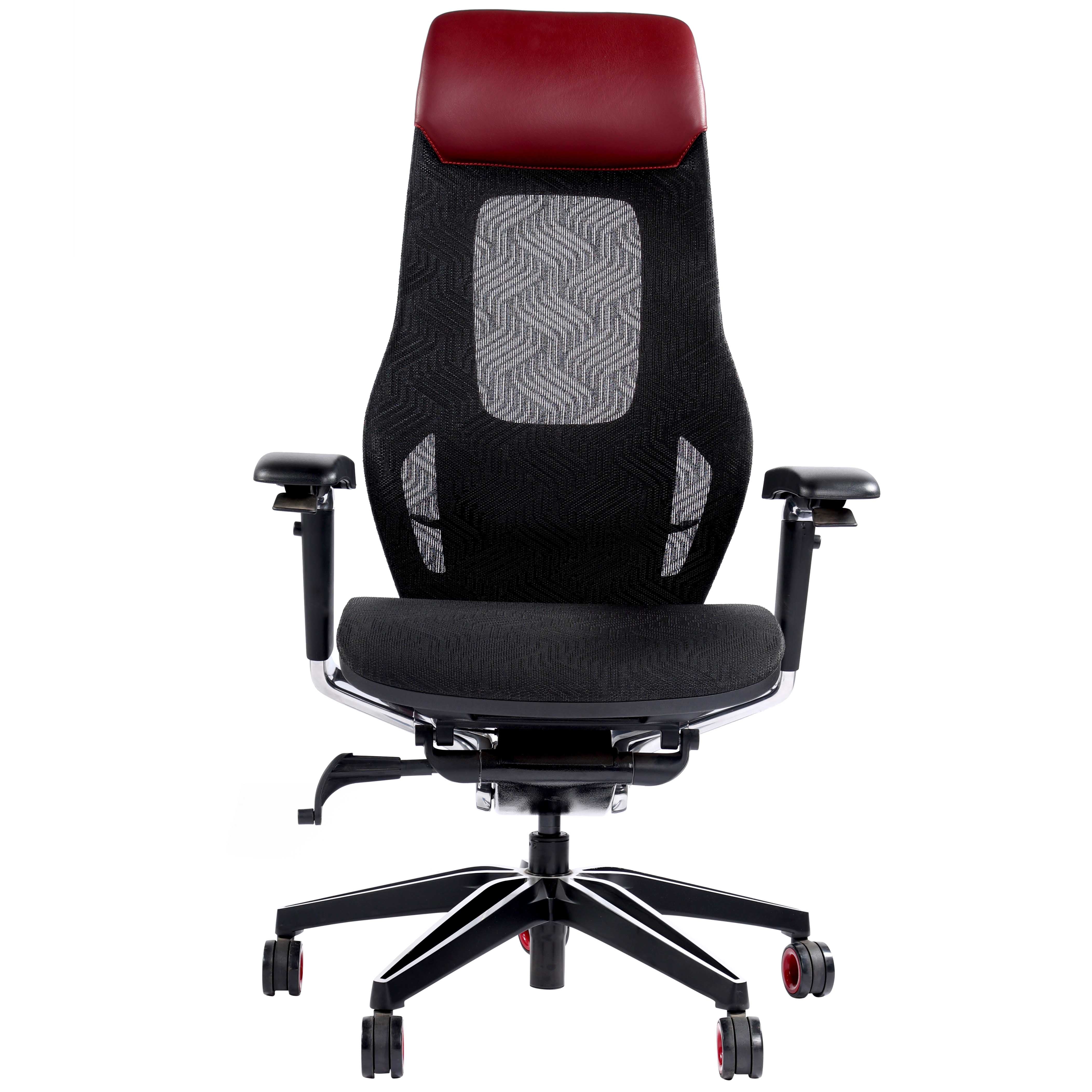 Ronald Top Line Premium Executive Ergonomic Office Chair - Red & Black Chair urbancart