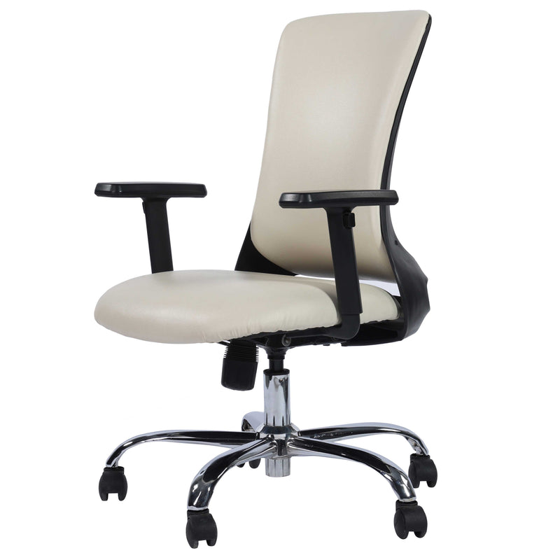 Hudson Revolving Armrest Adjustable Office Desk Chair with PU Leather