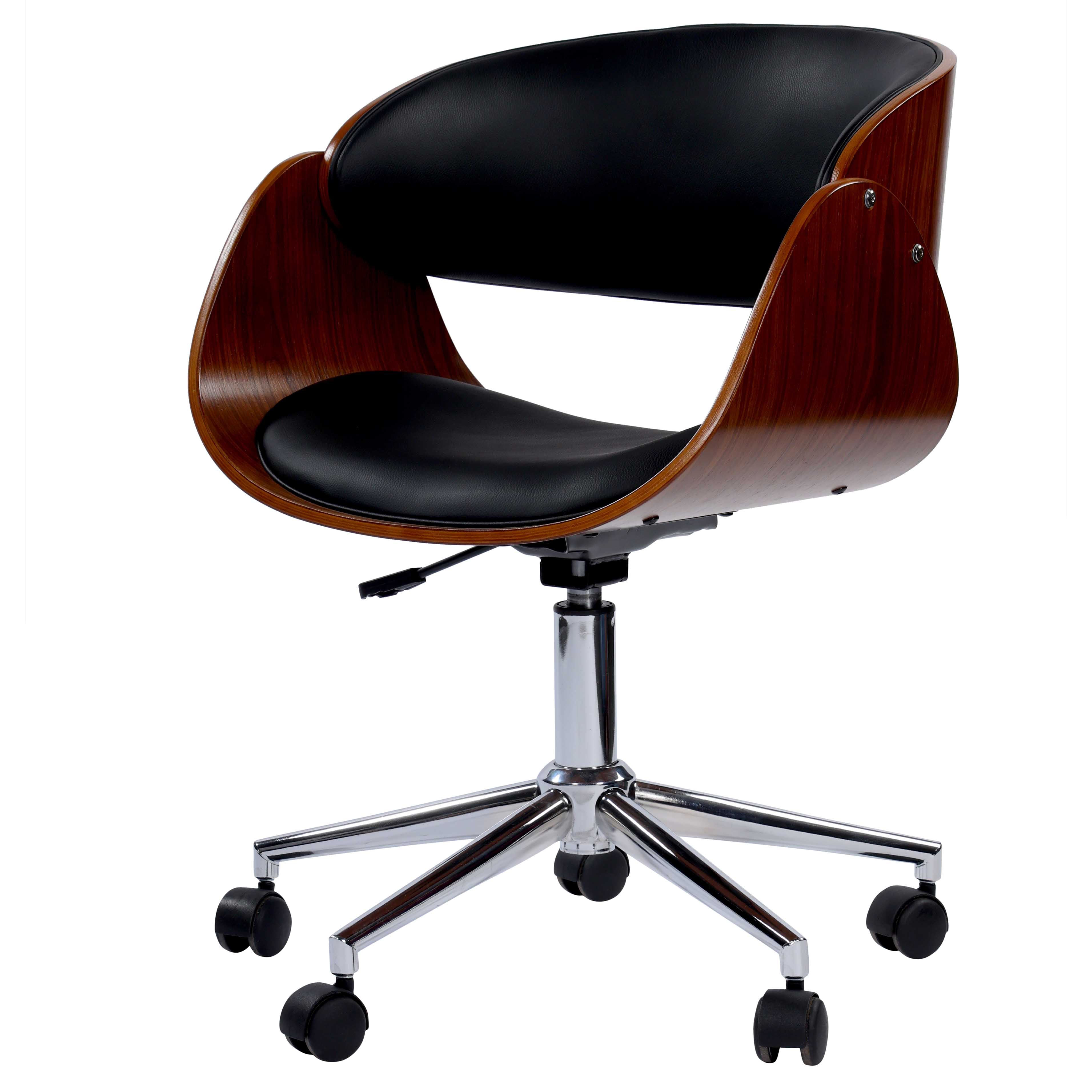 Buy Venice Wooden Finish Revolving Office Chair UrbanCart