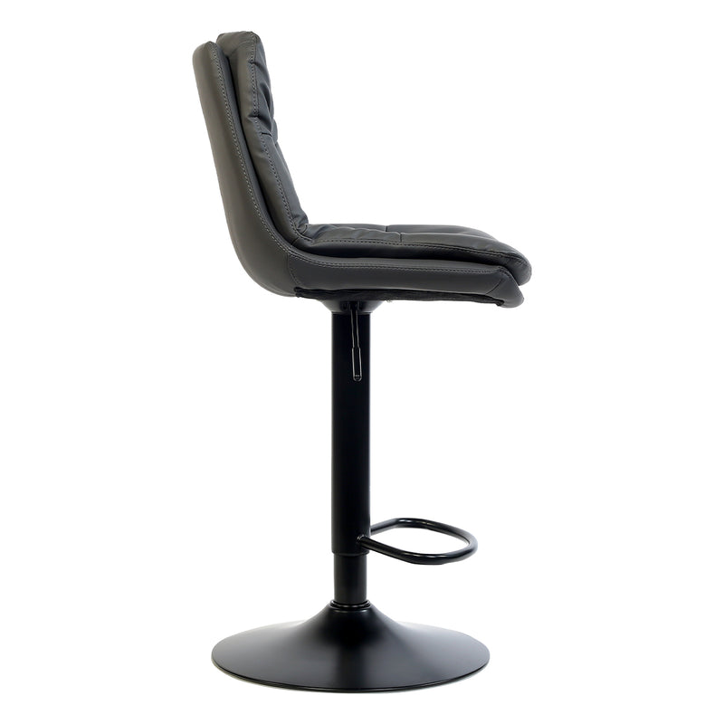 Austin Modern Barstool With Pu Leather, Adjustable Height And Swivel Seat.