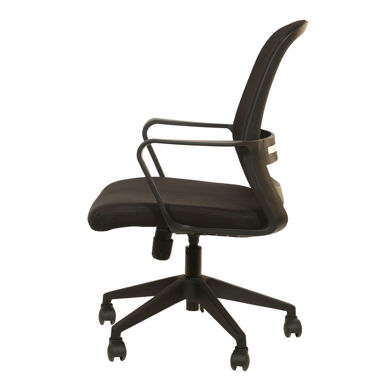 Cosmo Mid Back Ergonomic Office Chair - Black