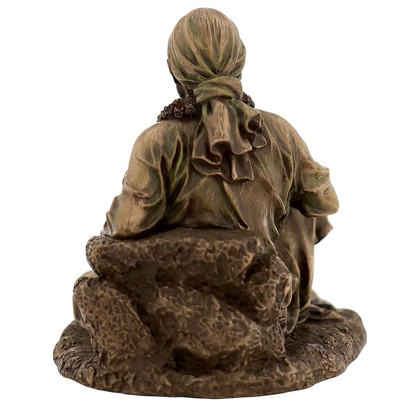 Lord Sai Baba Sitting Asana Made of Bronze Composite  - 5.5 x 4.5 x 6 inch, 1 kg