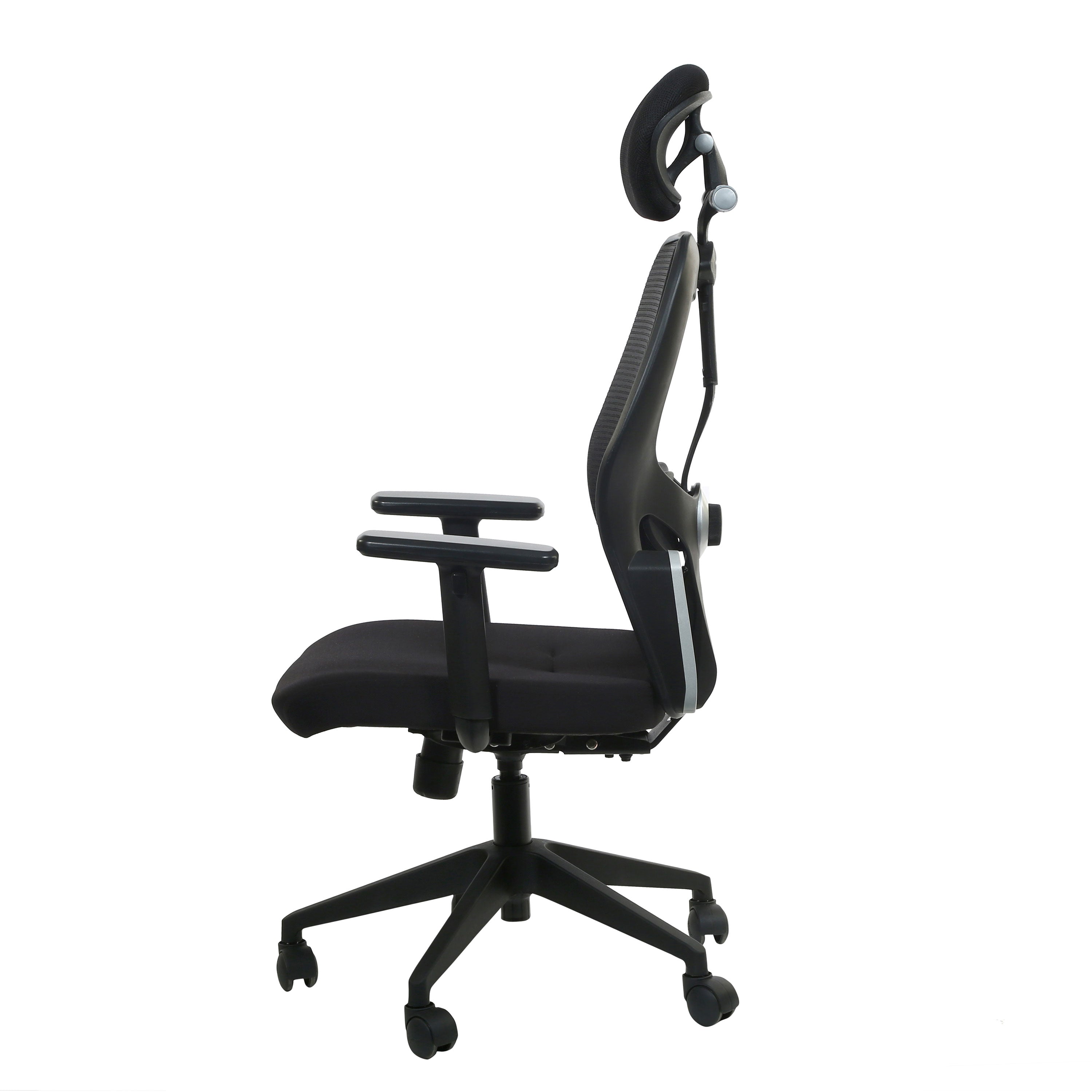 Kingston High Back Office Chair with Nylon Base - Black