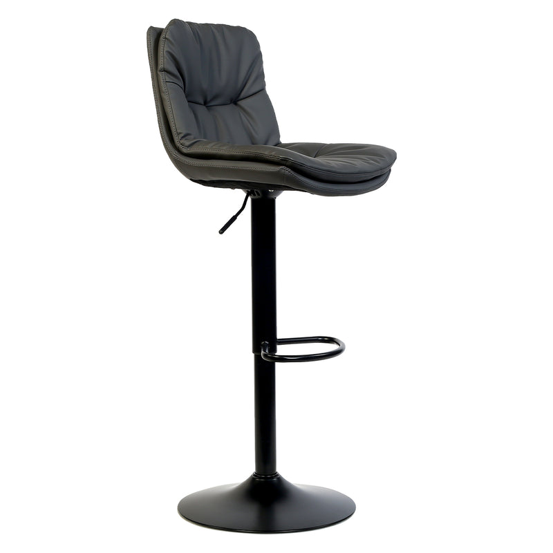 Austin Modern Barstool With Pu Leather, Adjustable Height And Swivel Seat.