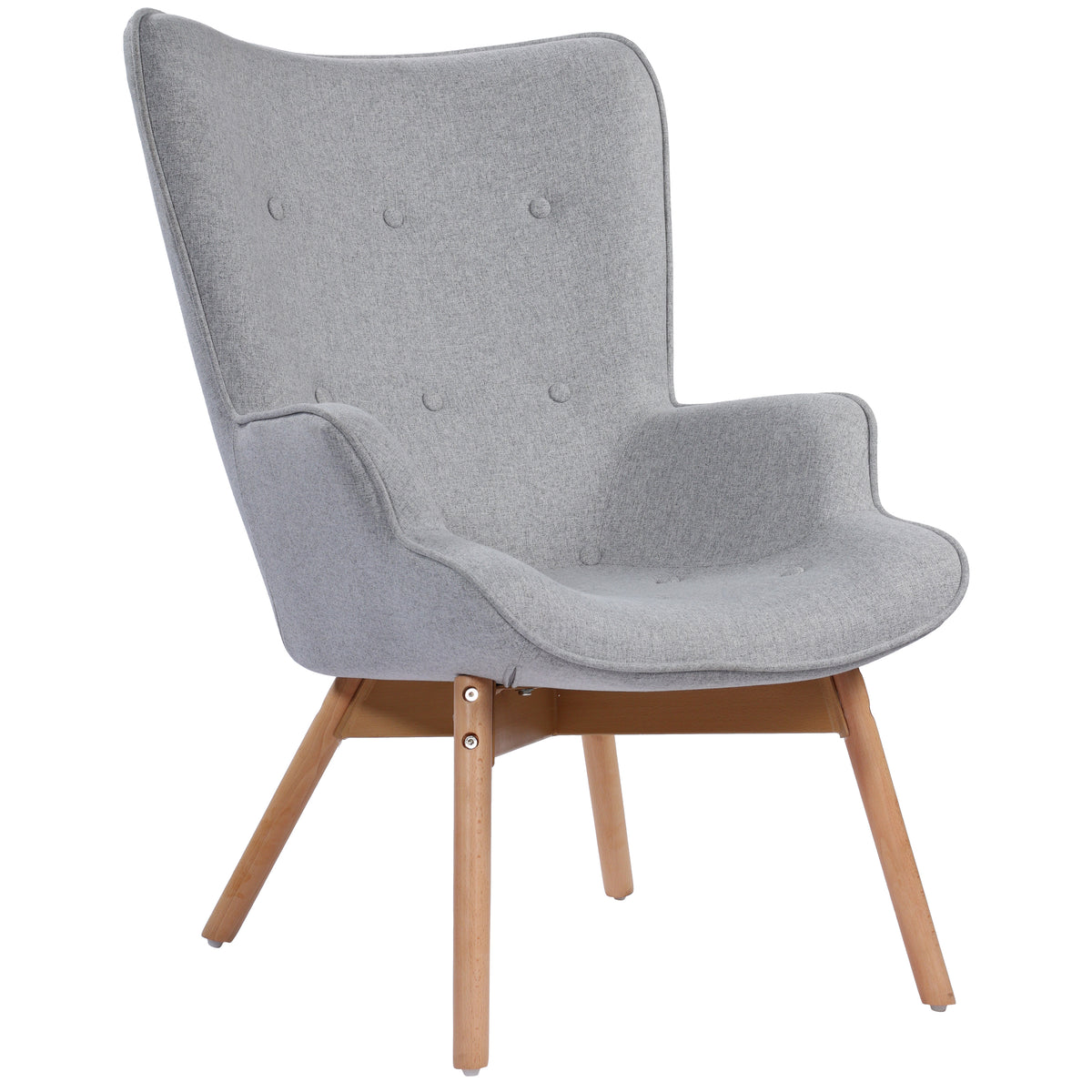 Rest Chair Alexa Armrest Lounge Chair with foot rest for Living Room/ Bedroom - G