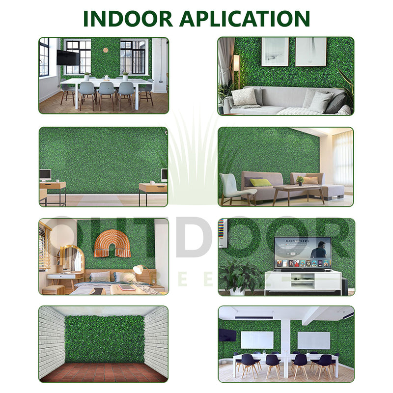 Dense Green Vertical Green Garden Wall Tile (Size: 50cm x 50cm, Pack of 1)