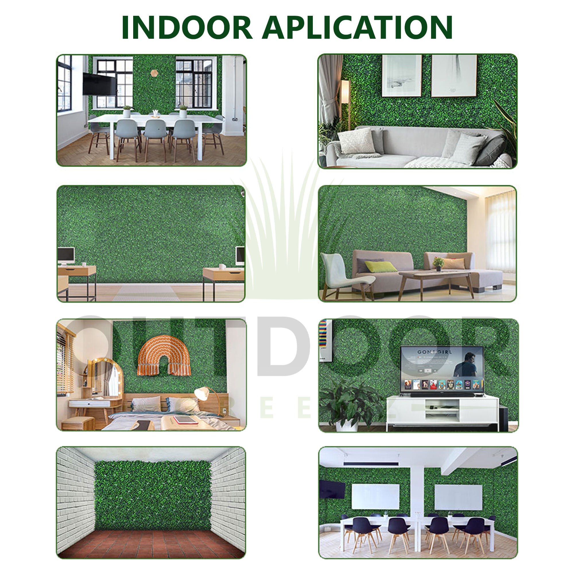 Artificial Vertical Garden Wall Tile - Indoor Application