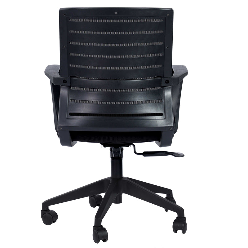Elton Mid Back Ergonomic Office Chair -  Black
