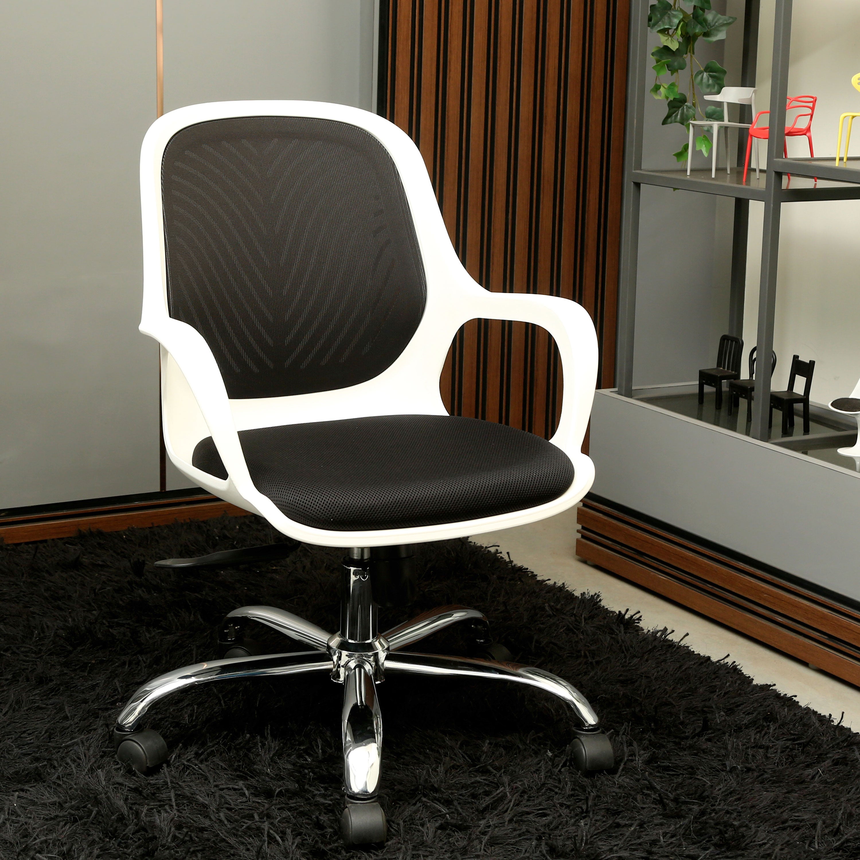 White discount task chair