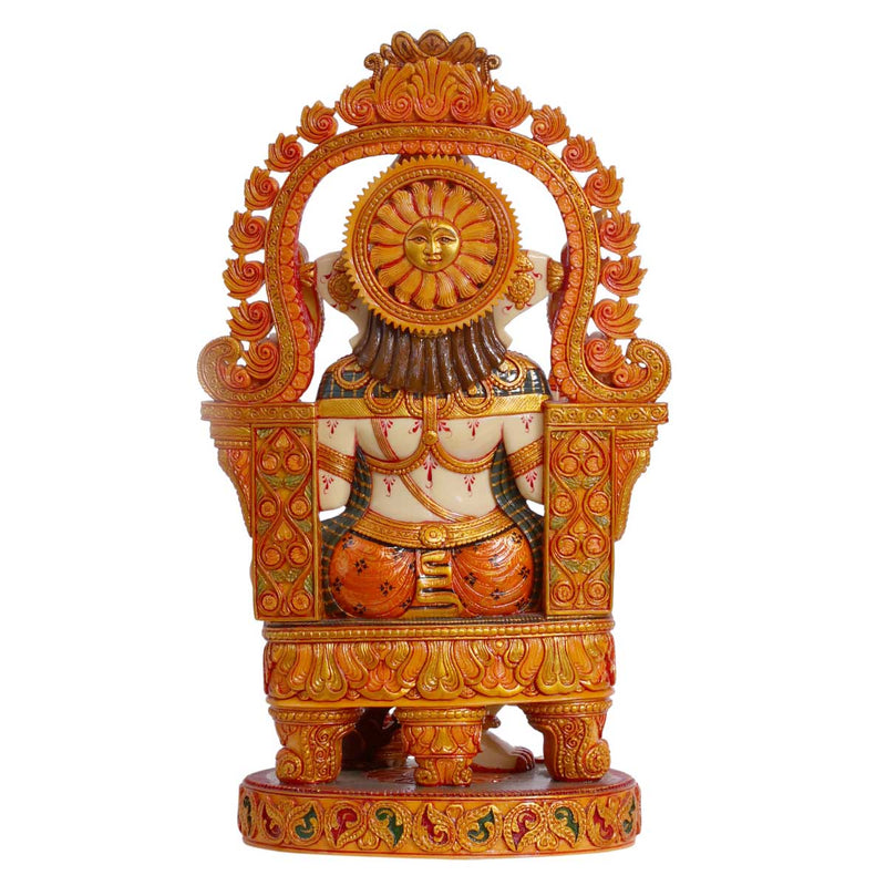 Lord Ganesha south indian treditional idol made of Soft stone - 9 x 6.5 x 16 Inch , 6 Kg