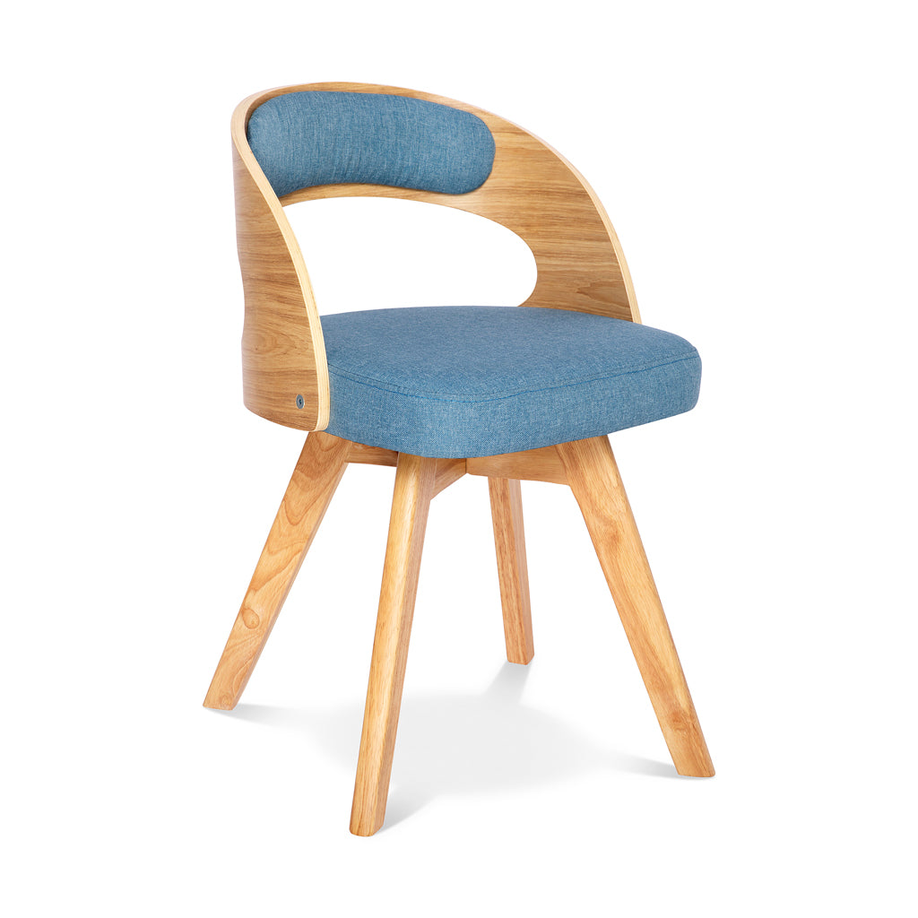 360° Revolving Seat Dining Chair -Blue Chair urbancart.in