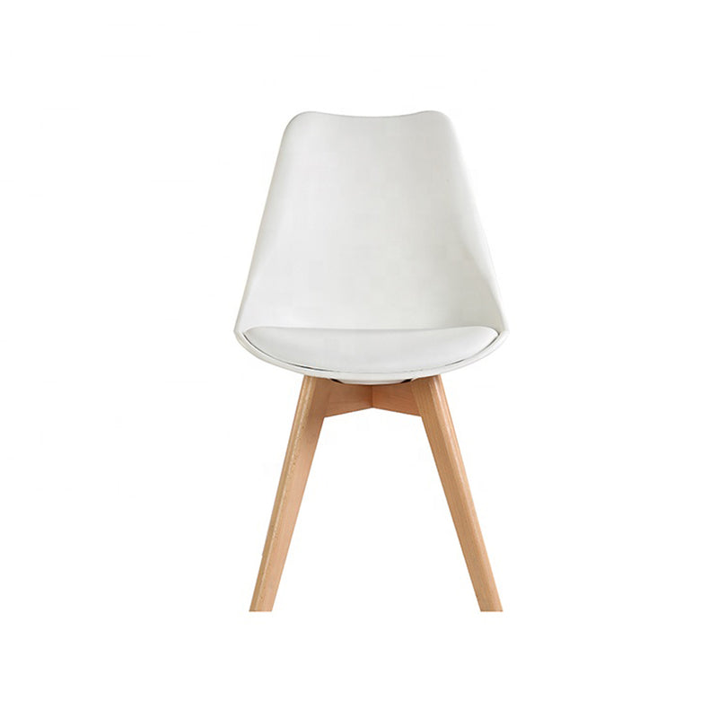Classic Dining Chair With Cushioned Seat -White Chair urbancart.in