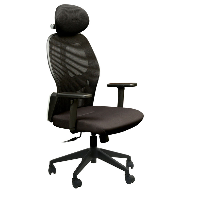 Kingston High Back Office Chair with Nylon Base - Black