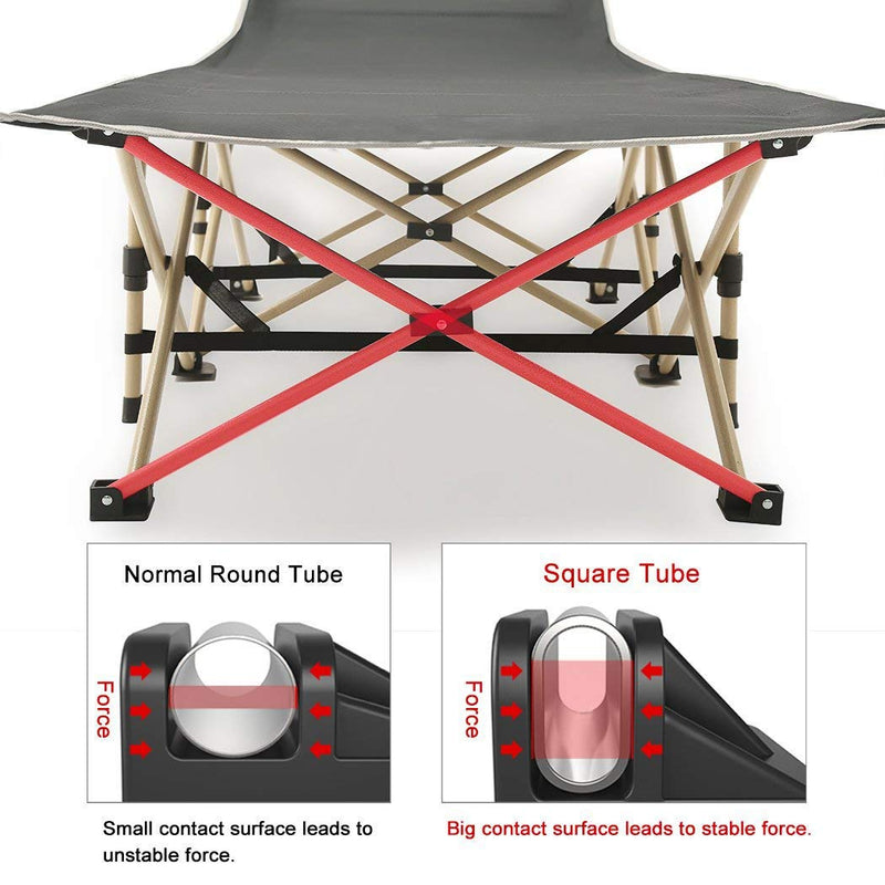 Portable Folding Camping Cot for Camping/ Picnic OUTDOOR urbancart.in