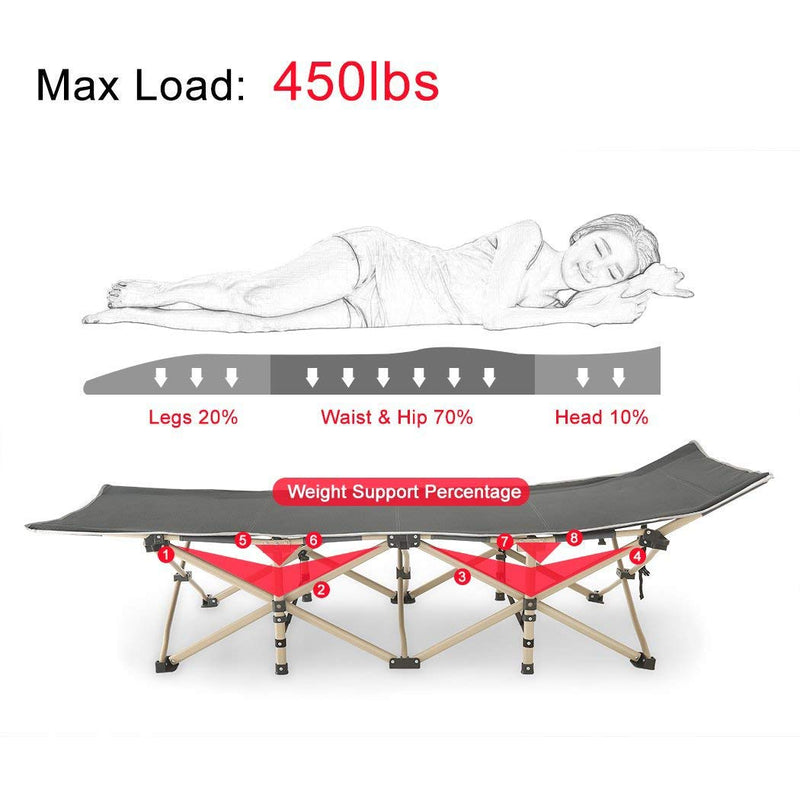 Portable Folding Camping Cot for Camping/ Picnic OUTDOOR urbancart.in