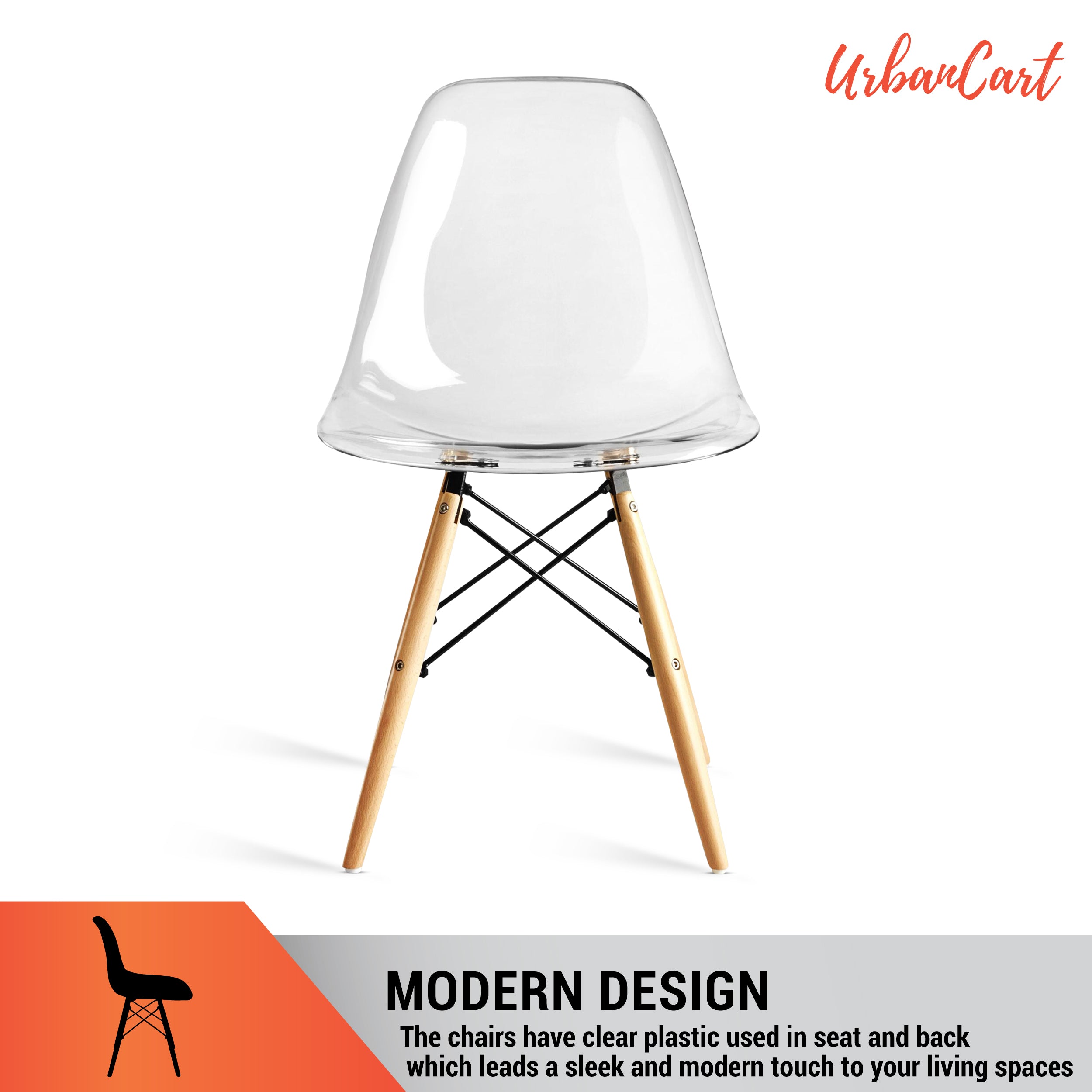 Transparent Acrylic Ghost Chair Chair urbancart.in