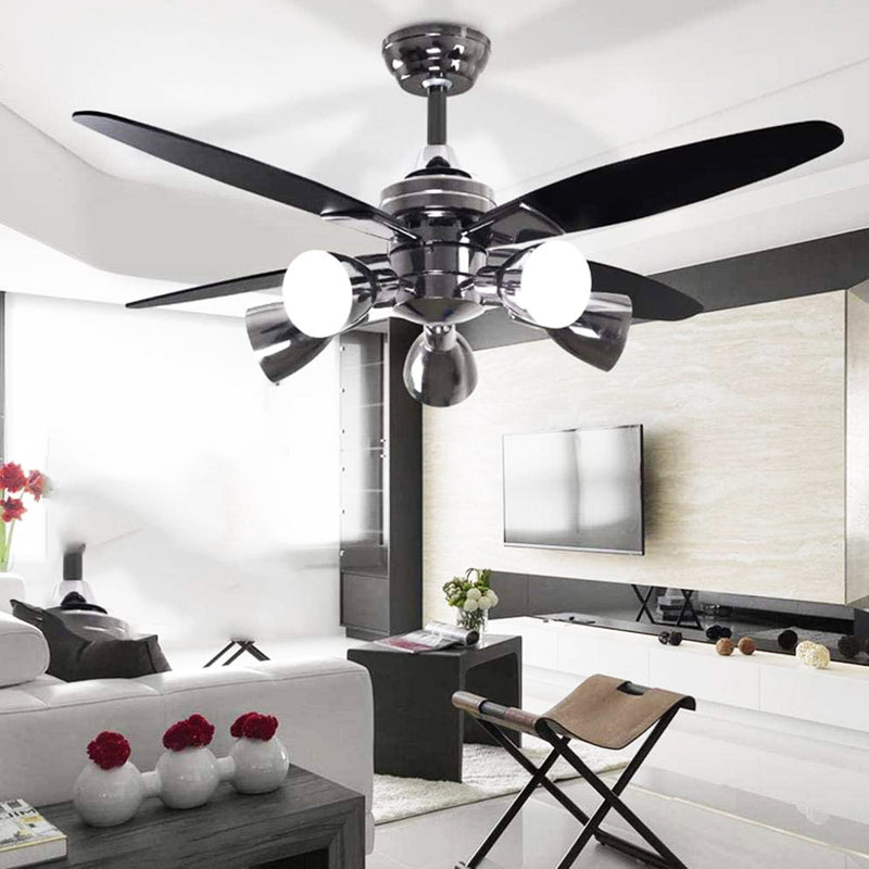 Pearl Black Ceiling Fan with Adjustable LED Lamp. Fan urbancart.in