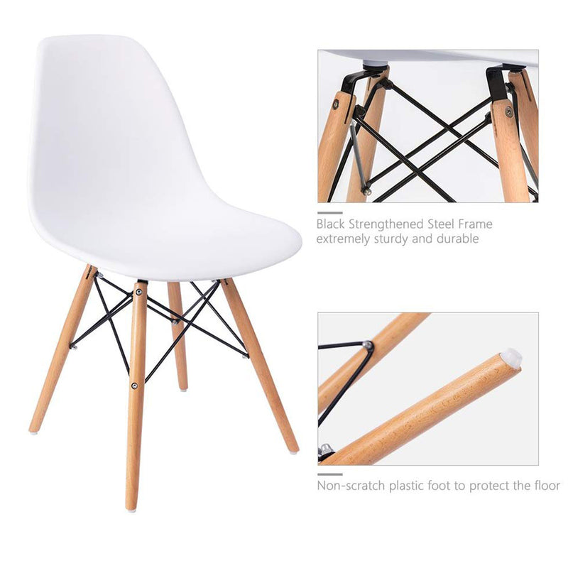 DSW Eames Replica Chair - White Chair urbancart.in