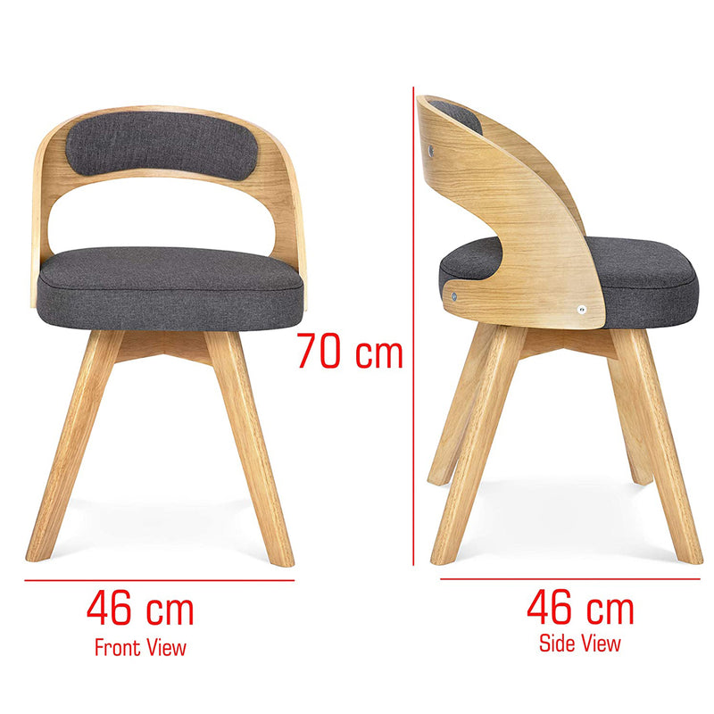 360° Revolving Seat Dining Chair -Grey Chair urbancart.in