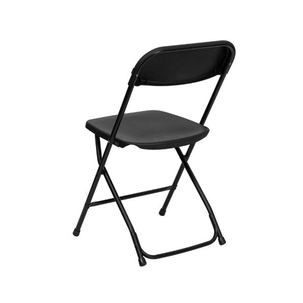 Compact Plastic Folding Chair - Black Chair urbancart.in