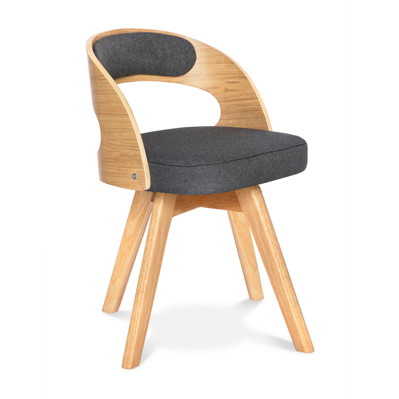 360° Revolving Seat Dining Chair -Grey Chair urbancart.in