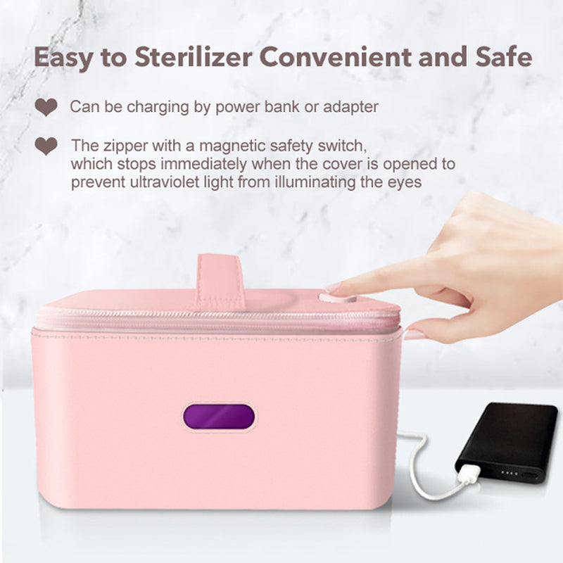 UV Light Sterilizer Disinfection Cleaner- Pink UV STERILIZER urbancart.in