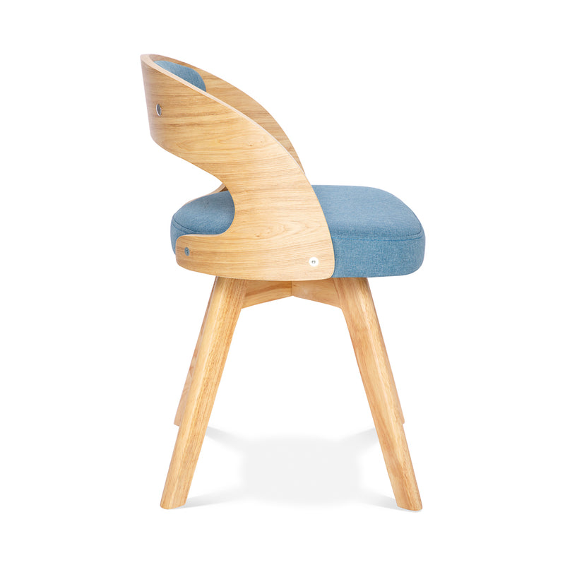 360° Revolving Seat Dining Chair -Blue Chair urbancart.in